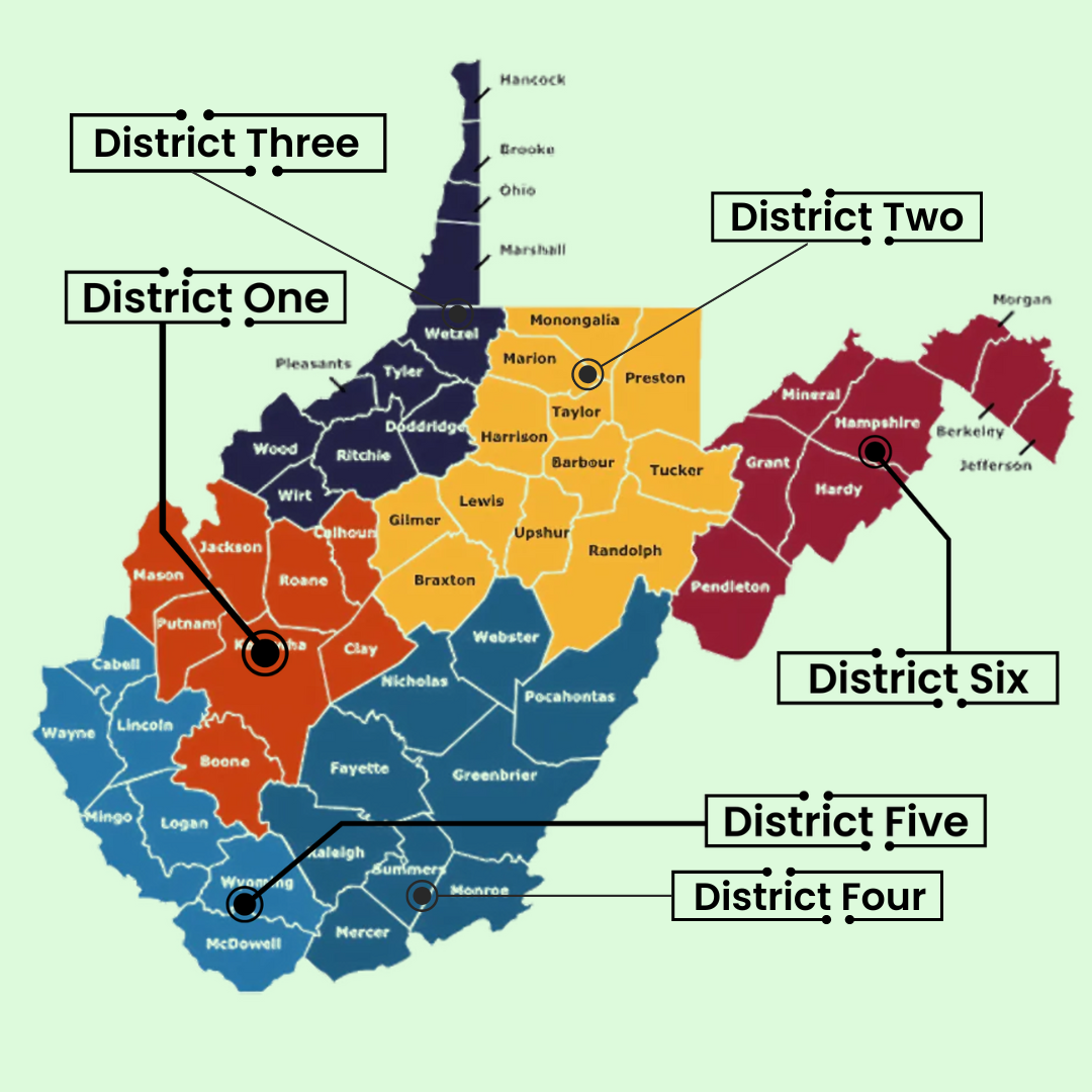 West Virginia Map